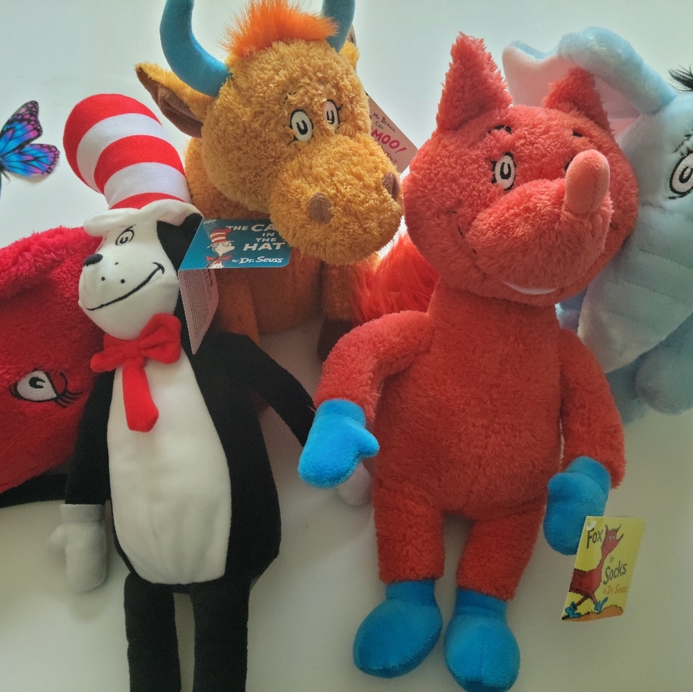 The Cat, the Fox, Horton, The Fish and Moo. New